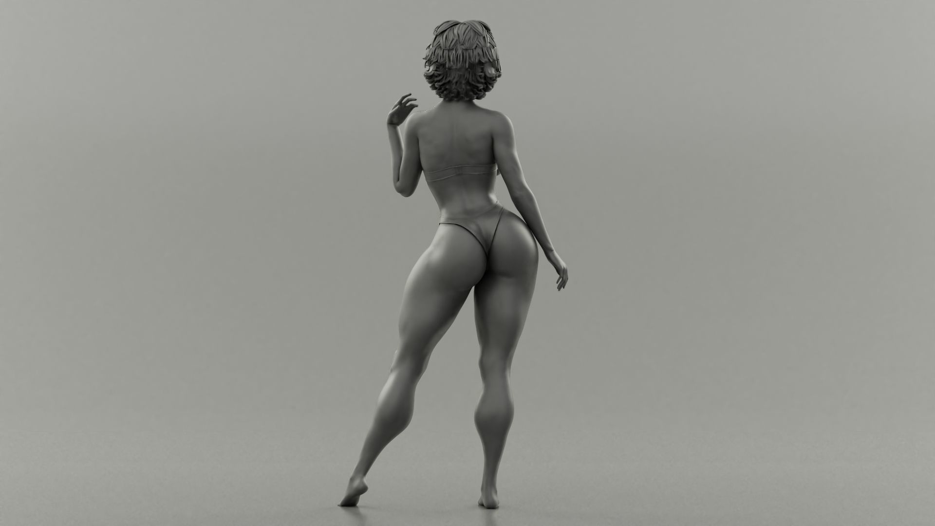 Pretty Girl at the Beach 3D print model_7
