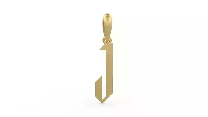 Initial Letters Pendant New Victoria J