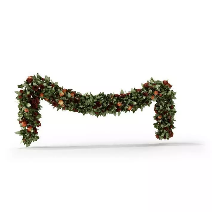 Christmas Garland 3D model_0
