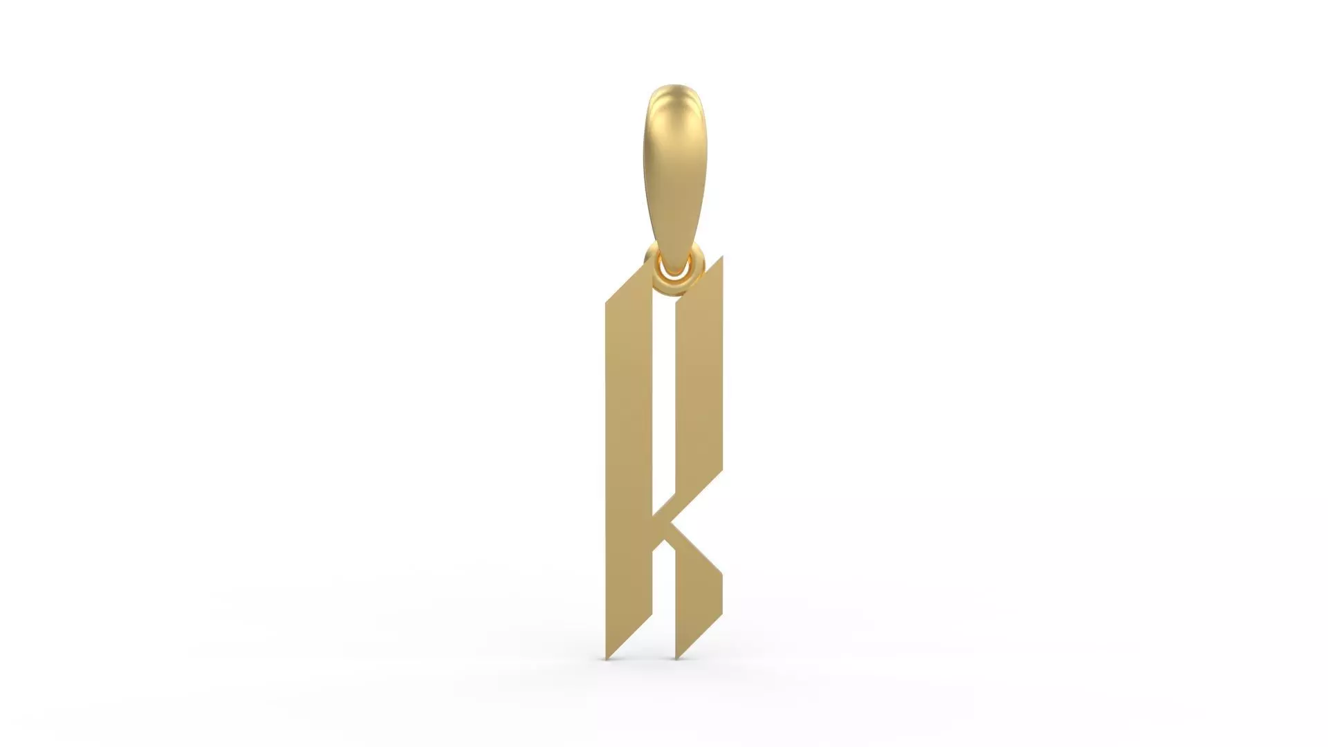 Initial Letters Pendant New Victoria K 3D print model