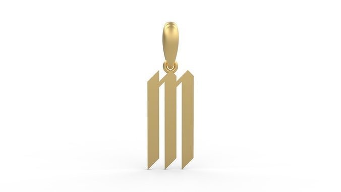Initial Letters Pendant New Victoria M 3D print model