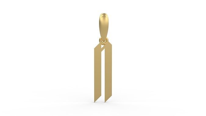 Initial Letters Pendant New Victoria N 3D print model