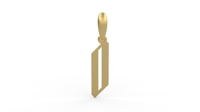 Initial Letters Pendant New Victoria O 3D print model