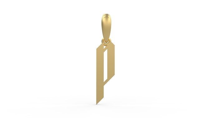 Initial Letters Pendant New Victoria P 3D print model