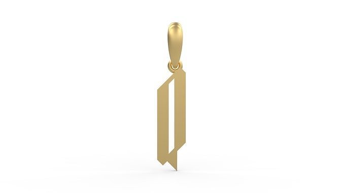 Initial Letters Pendant New Victoria Q 3D print model