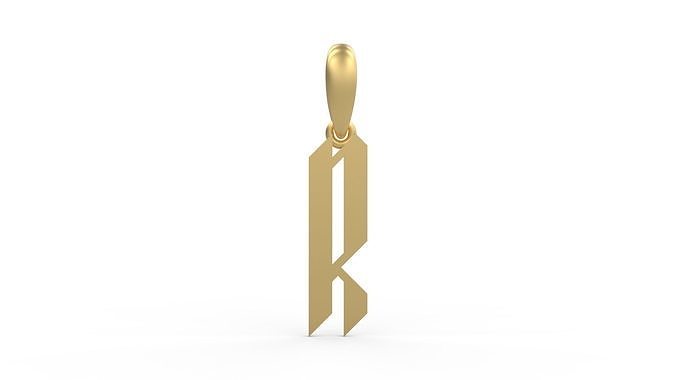 Initial Letters Pendant New Victoria R 3D print model
