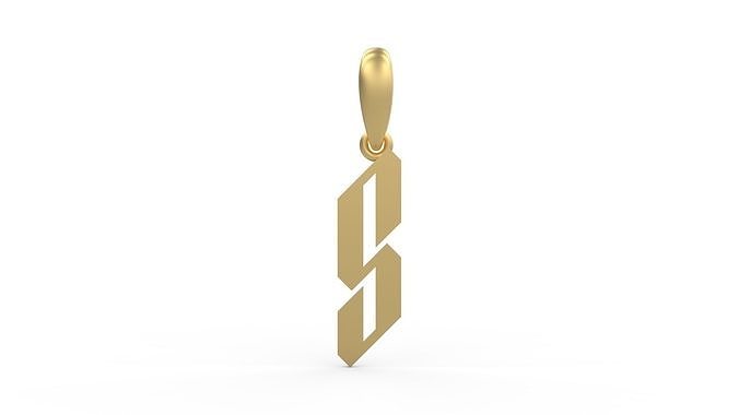 Initial Letters Pendant New Victoria S 3D print model