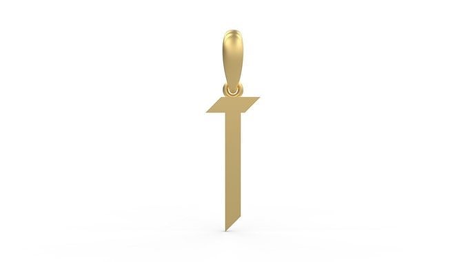 Initial Letters Pendant New Victoria T 3D print model