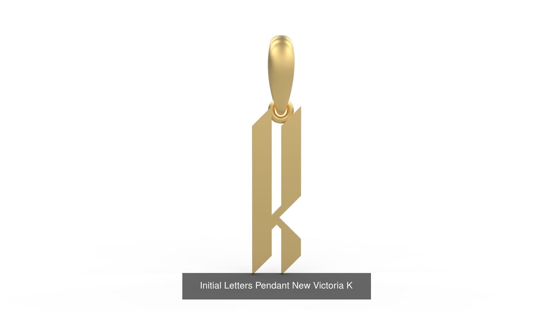 Initial Letters Pendant Alphabets New Victoria 3D Model Collection_13