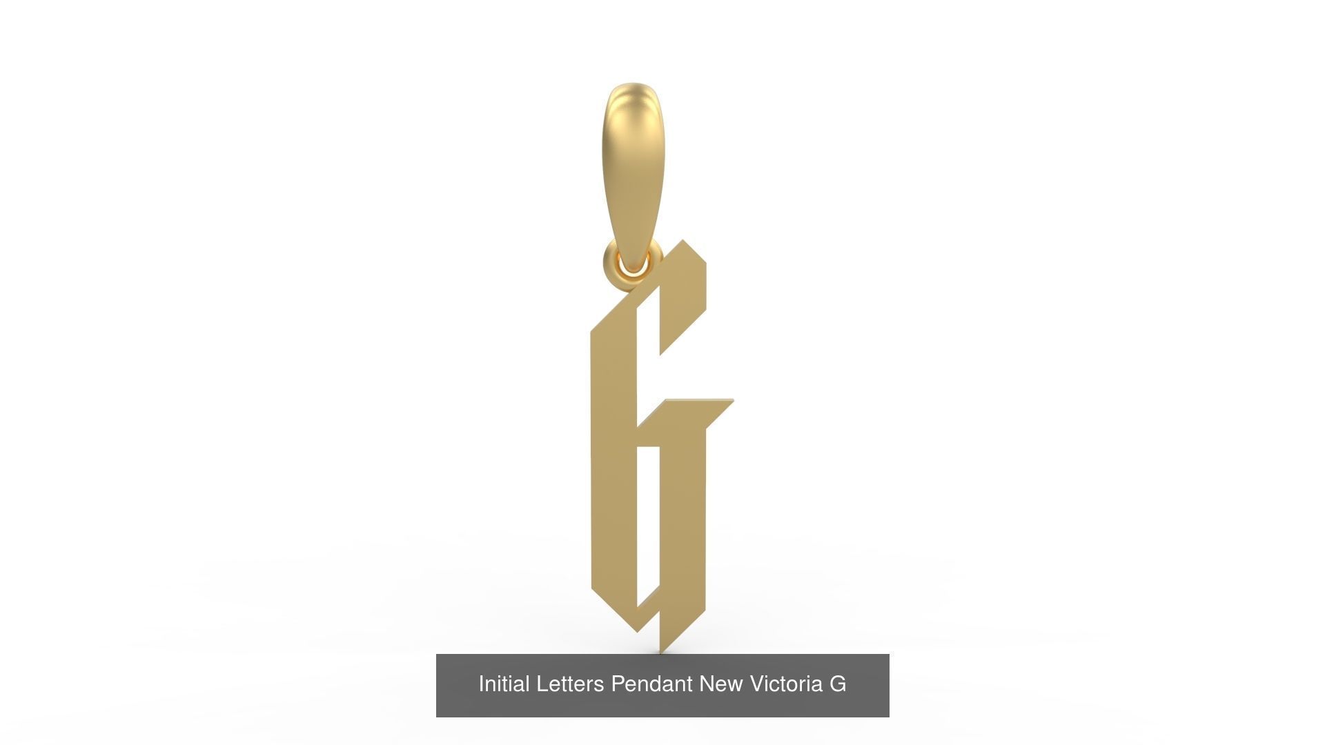 Initial Letters Pendant Alphabets New Victoria 3D Model Collection_9