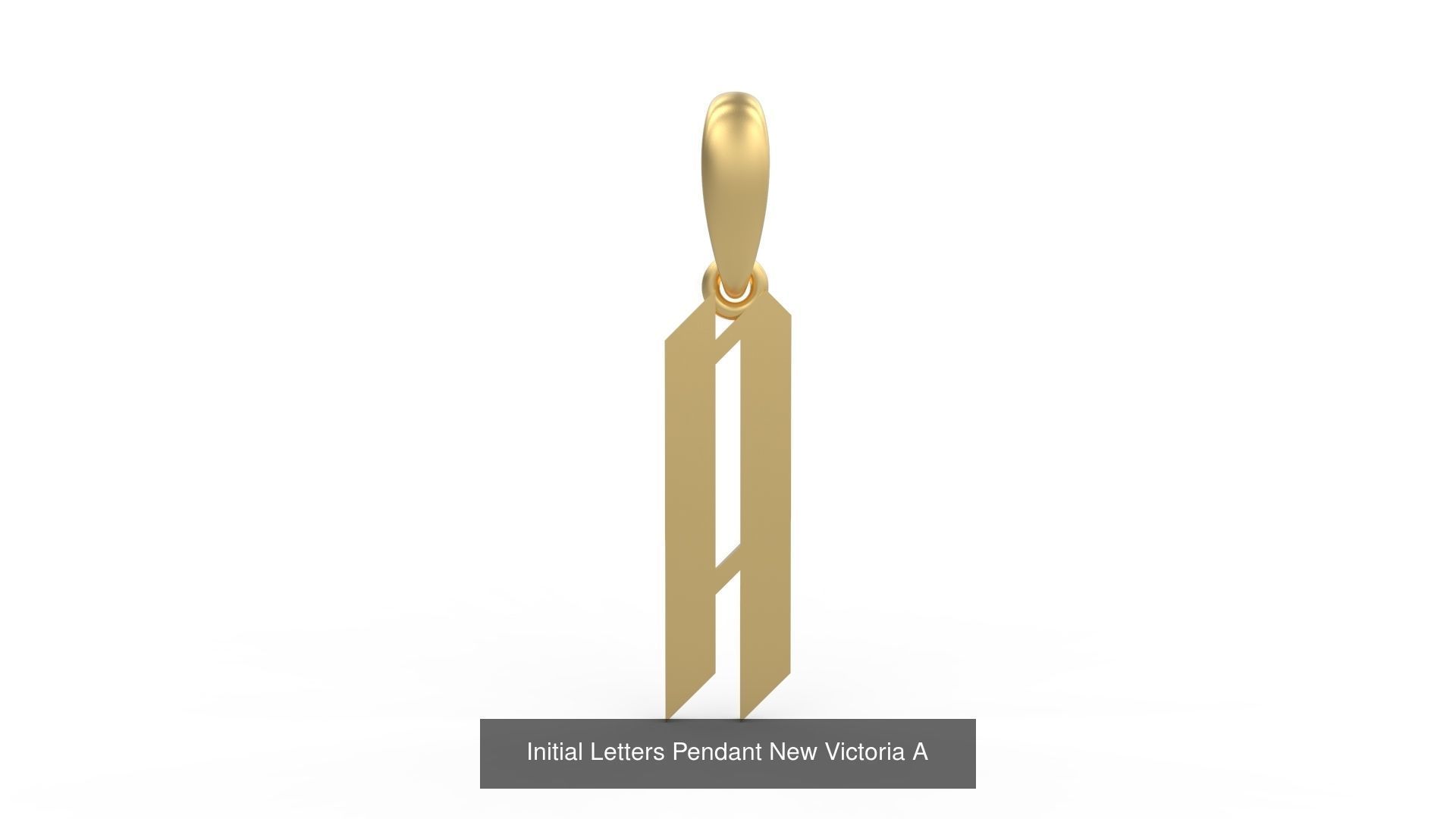 Initial Letters Pendant Alphabets New Victoria 3D Model Collection_3