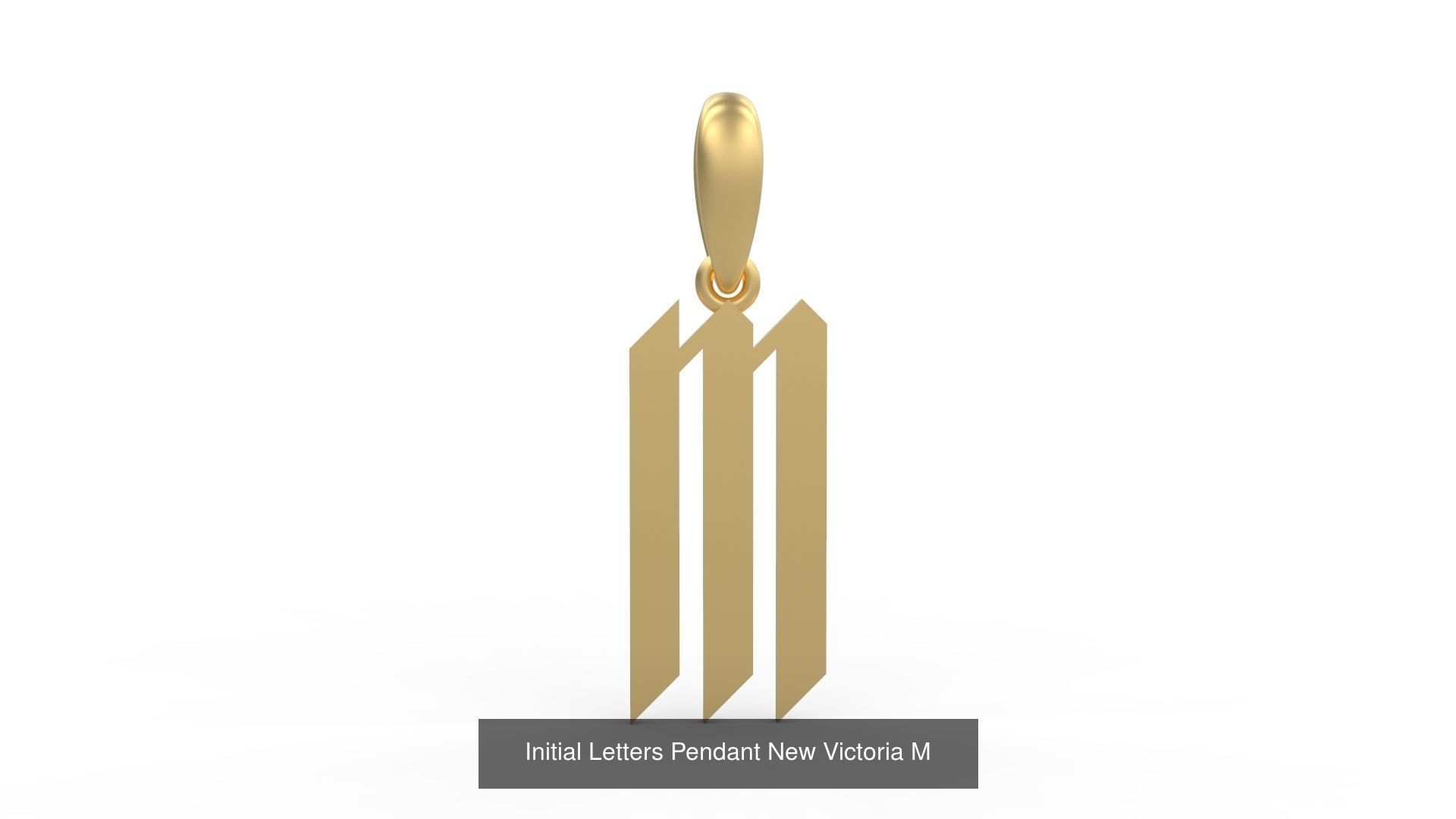 Initial Letters Pendant Alphabets New Victoria 3D Model Collection_15