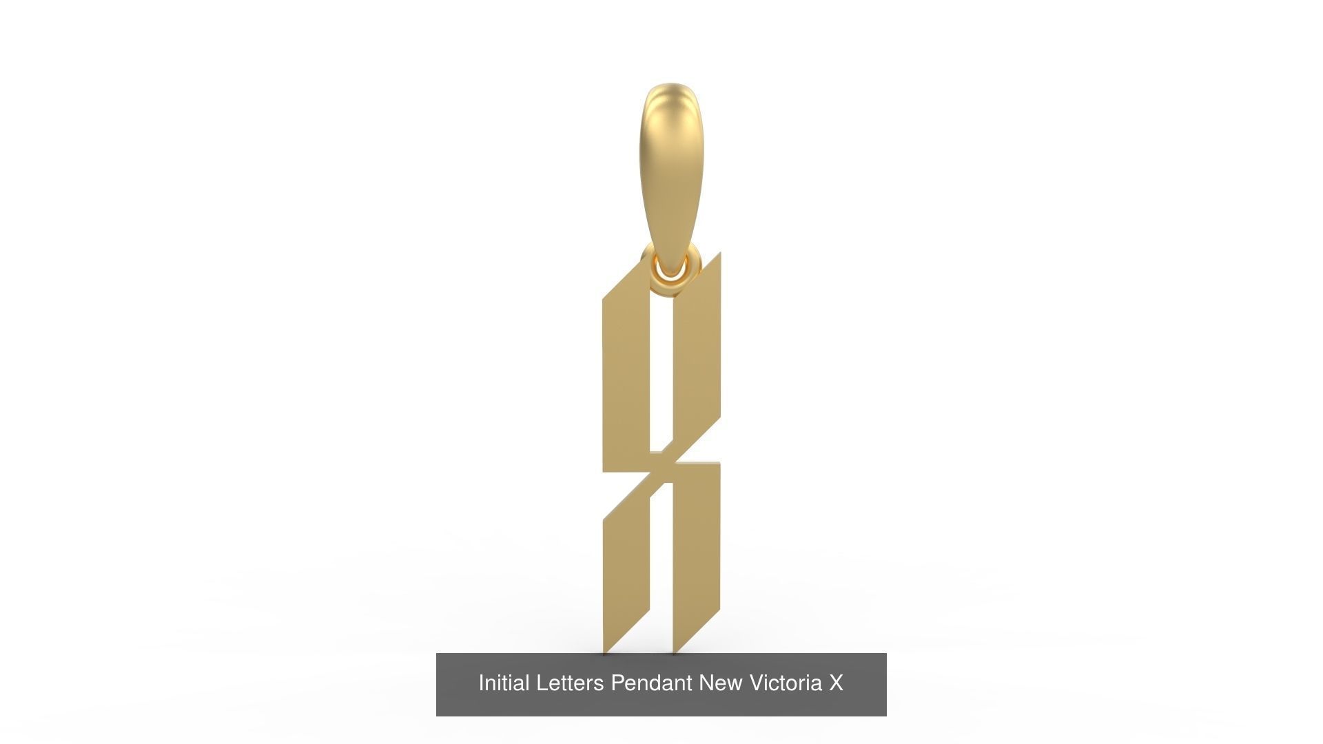 Initial Letters Pendant Alphabets New Victoria 3D Model Collection_26