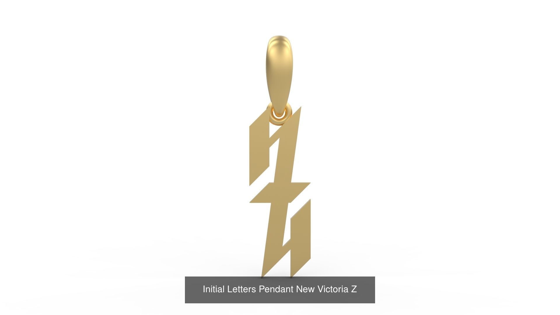 Initial Letters Pendant Alphabets New Victoria 3D Model Collection_28