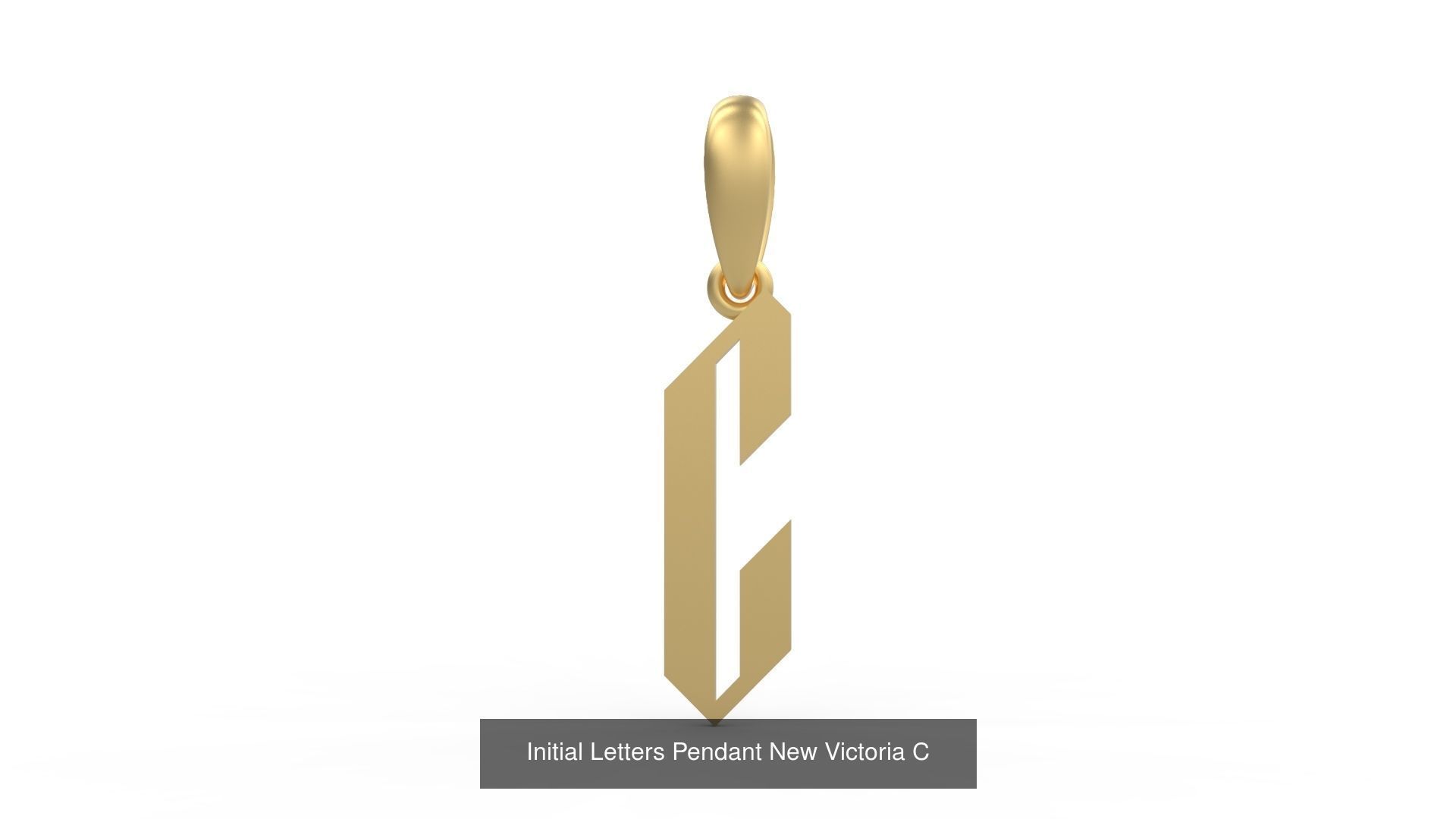 Initial Letters Pendant Alphabets New Victoria 3D Model Collection_5