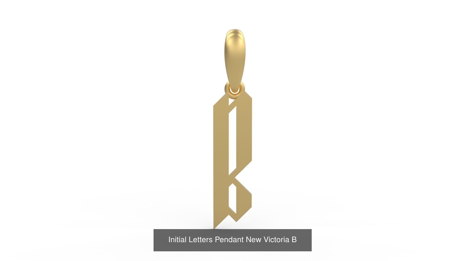 Initial Letters Pendant Alphabets New Victoria 3D Model Collection_4