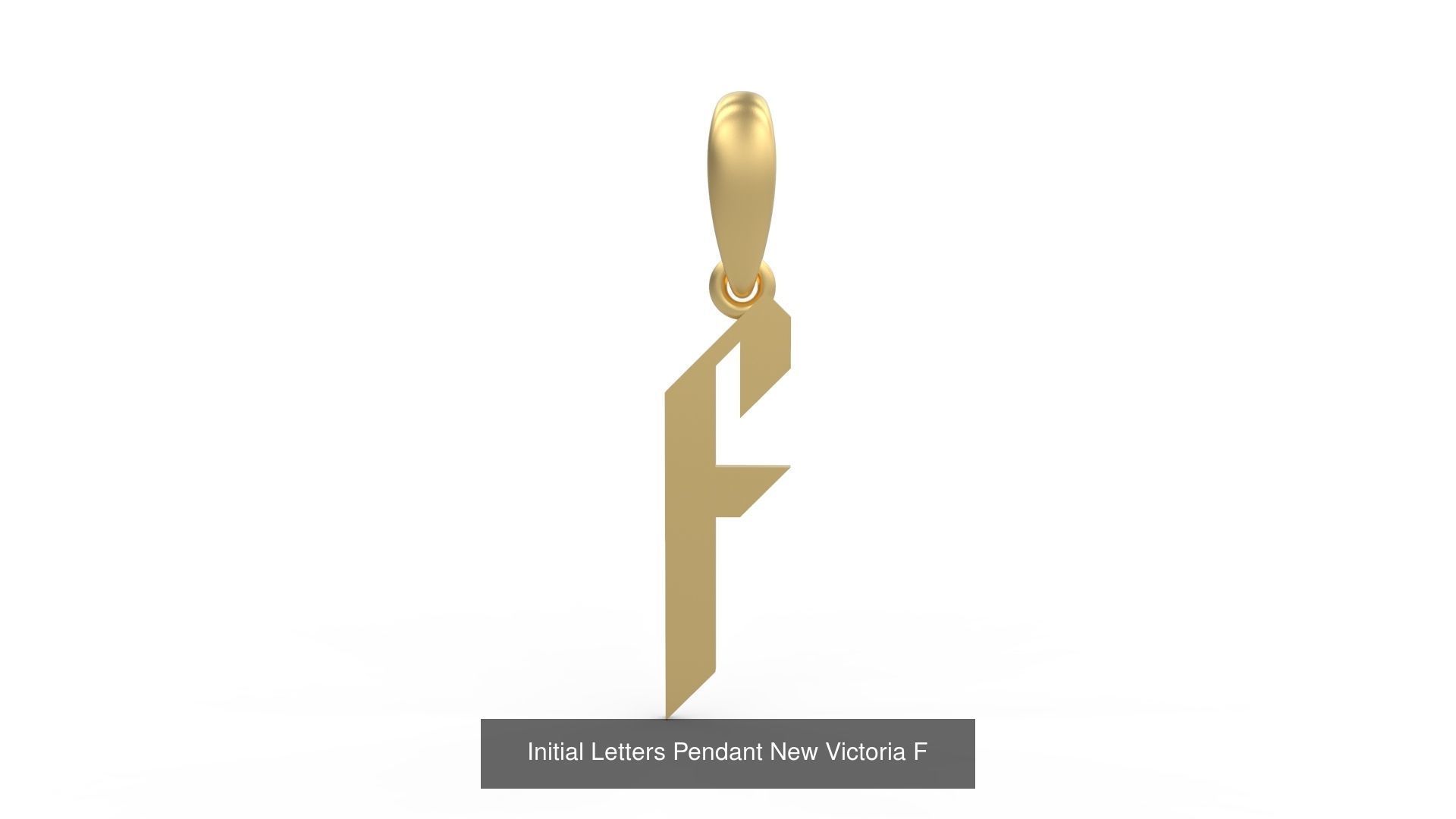 Initial Letters Pendant Alphabets New Victoria 3D Model Collection_8