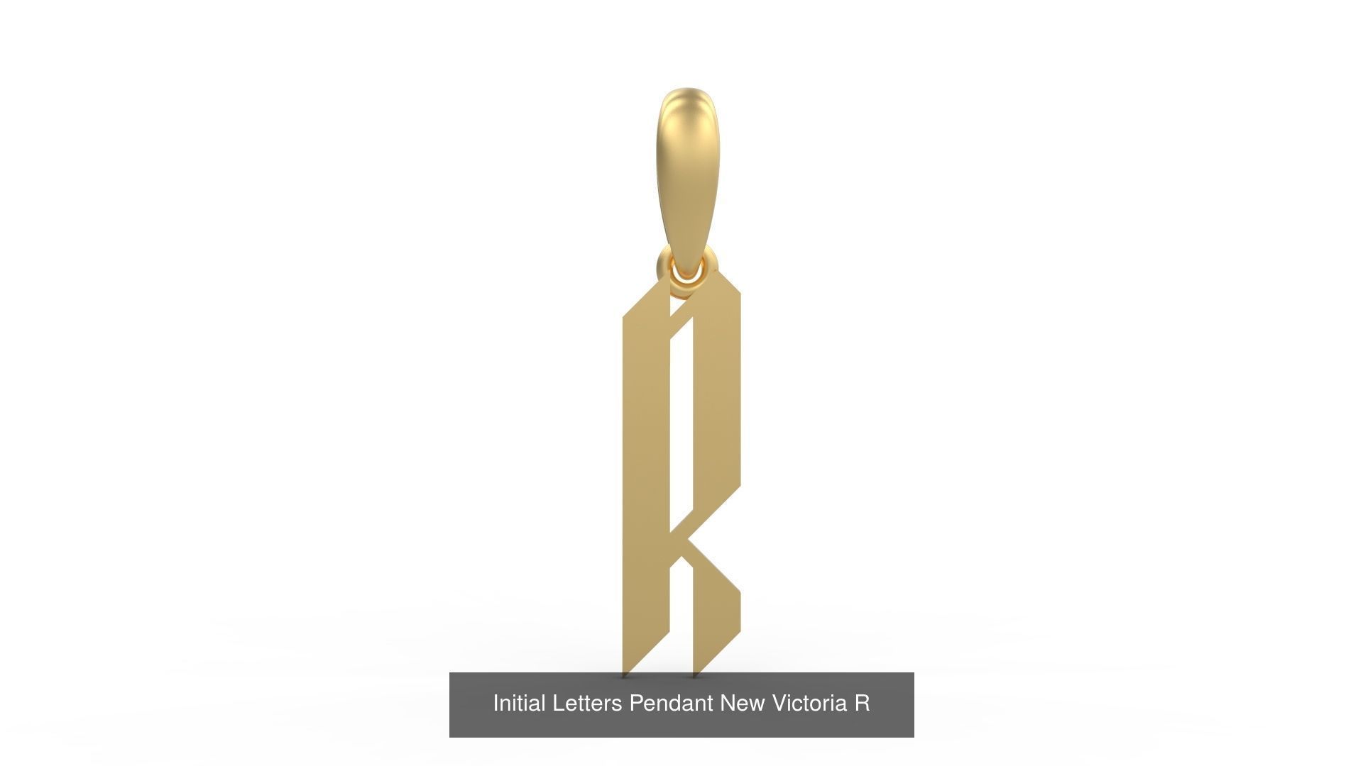 Initial Letters Pendant Alphabets New Victoria 3D Model Collection_20