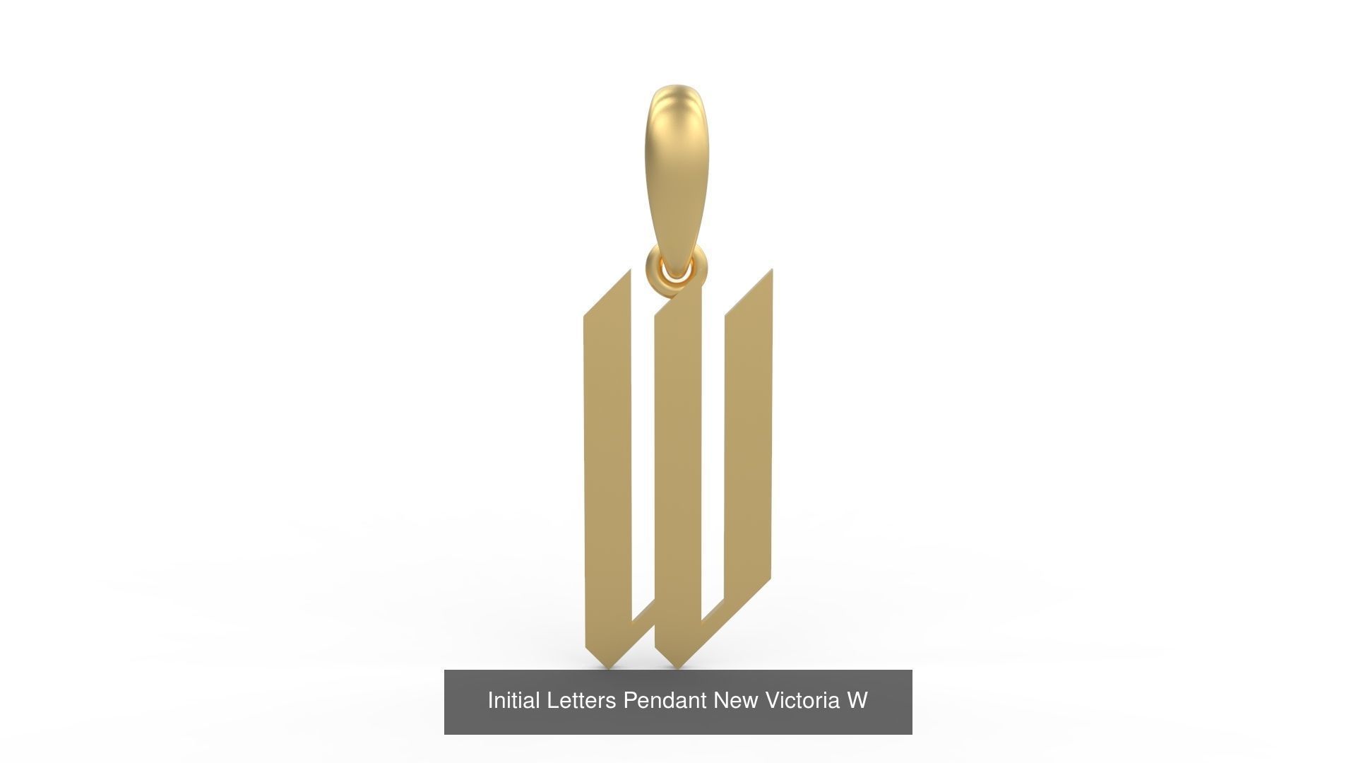 Initial Letters Pendant Alphabets New Victoria 3D Model Collection_25