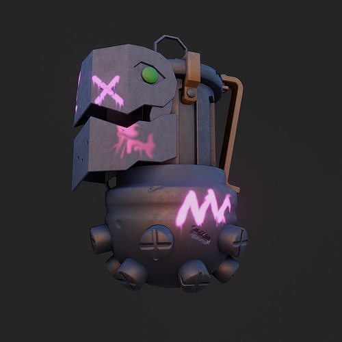 Jinx Grenade from Arcane Lreague of Legends  3D print model