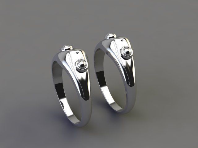 Frog Ring 3D print model_4