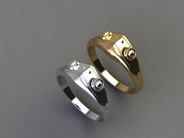 Frog Ring 3D print model_6