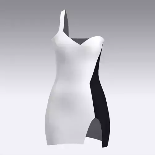 DRESS LITTLE LOOK WHITE MODERN