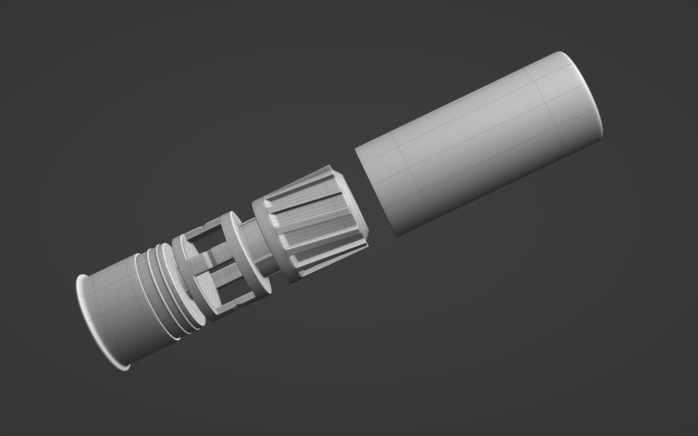 Rifled Slug Shotgun Ammo 3D model_12