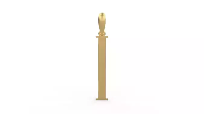 Initial Letters Pendant Niagara Solid I 3D print model