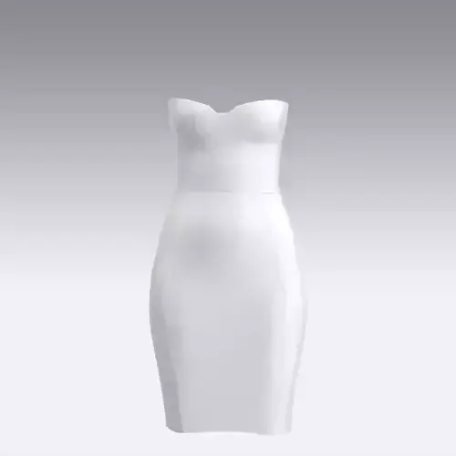 DRESS WHITE LOOK MODERN STYLE