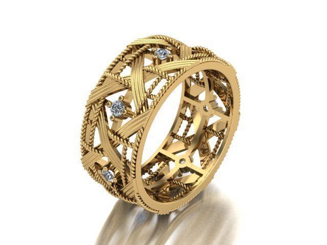Design Band Ring 3D print model_1