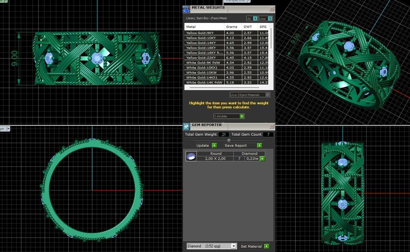 Design Band Ring 3D print model_3