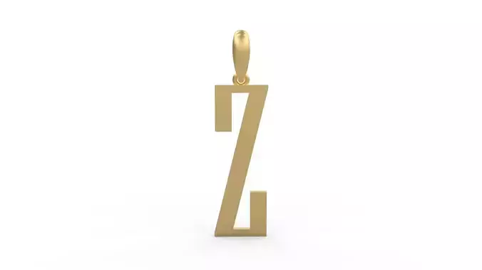Initial Letters Pendant Niagara Solid Z