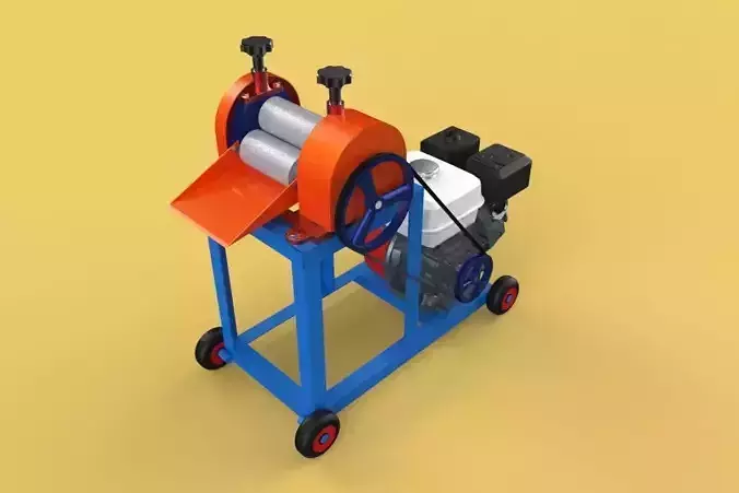 SUGARCANE JUICE PRESS SQUEEZER MACHINE 3D model