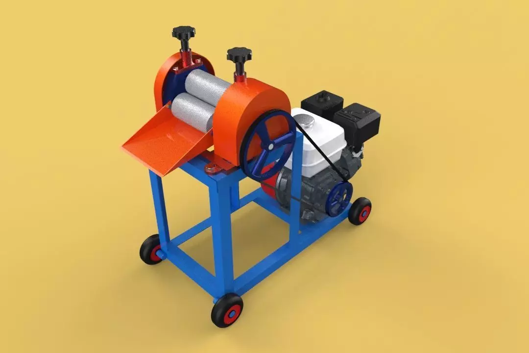 SUGARCANE JUICE PRESS SQUEEZER MACHINE 3D model_0
