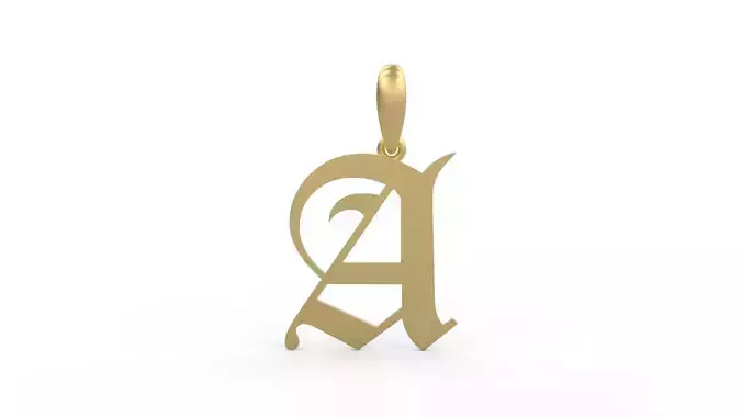 Initial Letters Pendant Old London A 3D print model