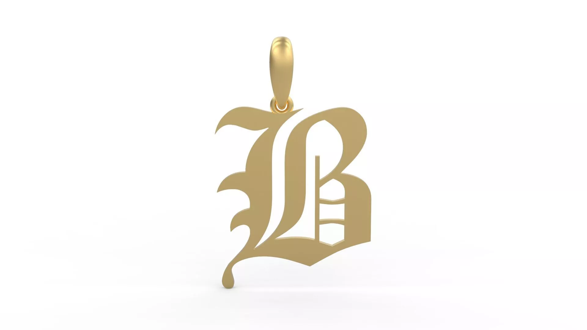 Initial Letters Pendant Old London B 3D print model