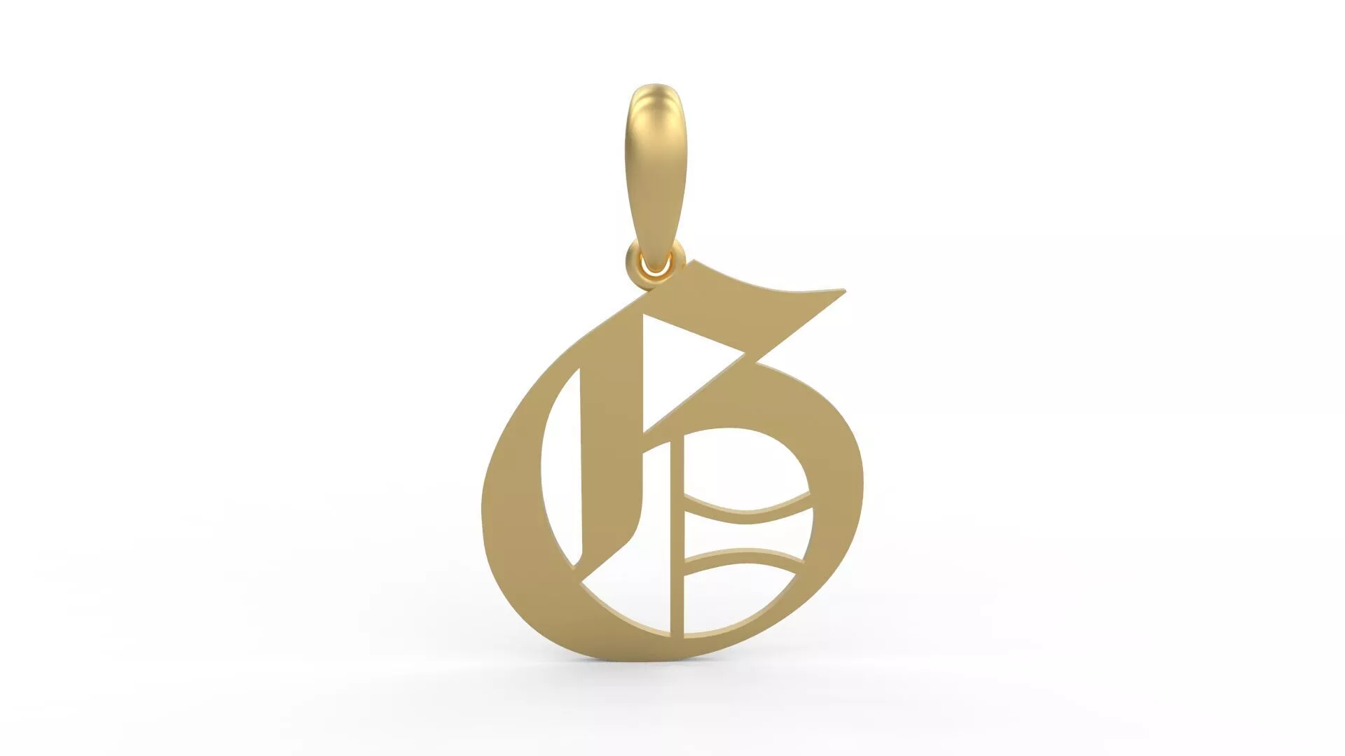Initial Letters Pendant Old London G 3D print model