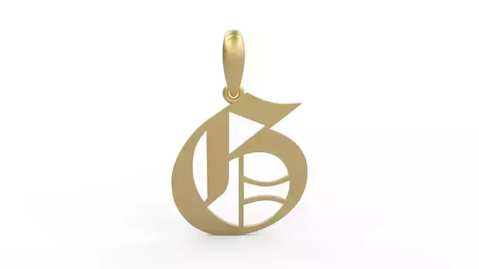 Initial Letters Pendant Old London G