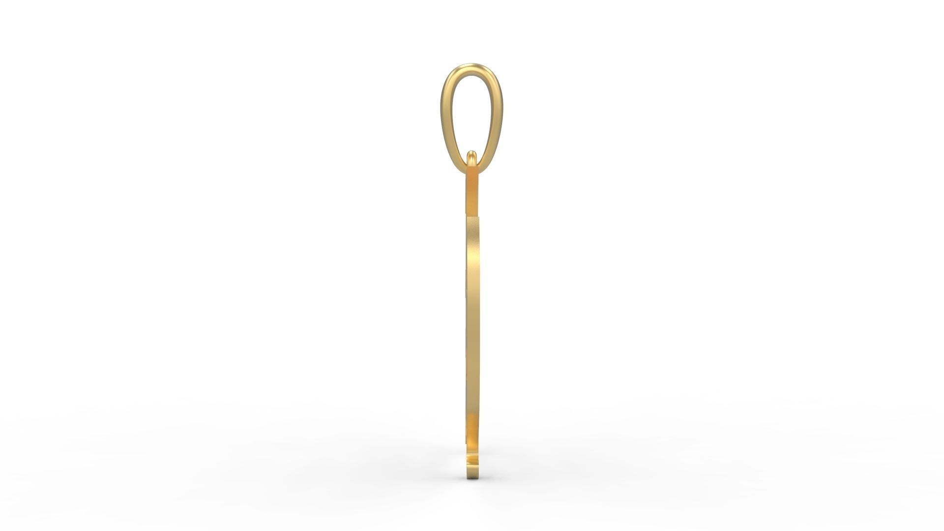 Initial Letters Pendant Old London H 3D print model_2