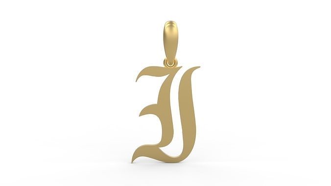 Initial Letters Pendant Old London I 3D print model