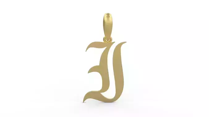Initial Letters Pendant Old London I 3D print model