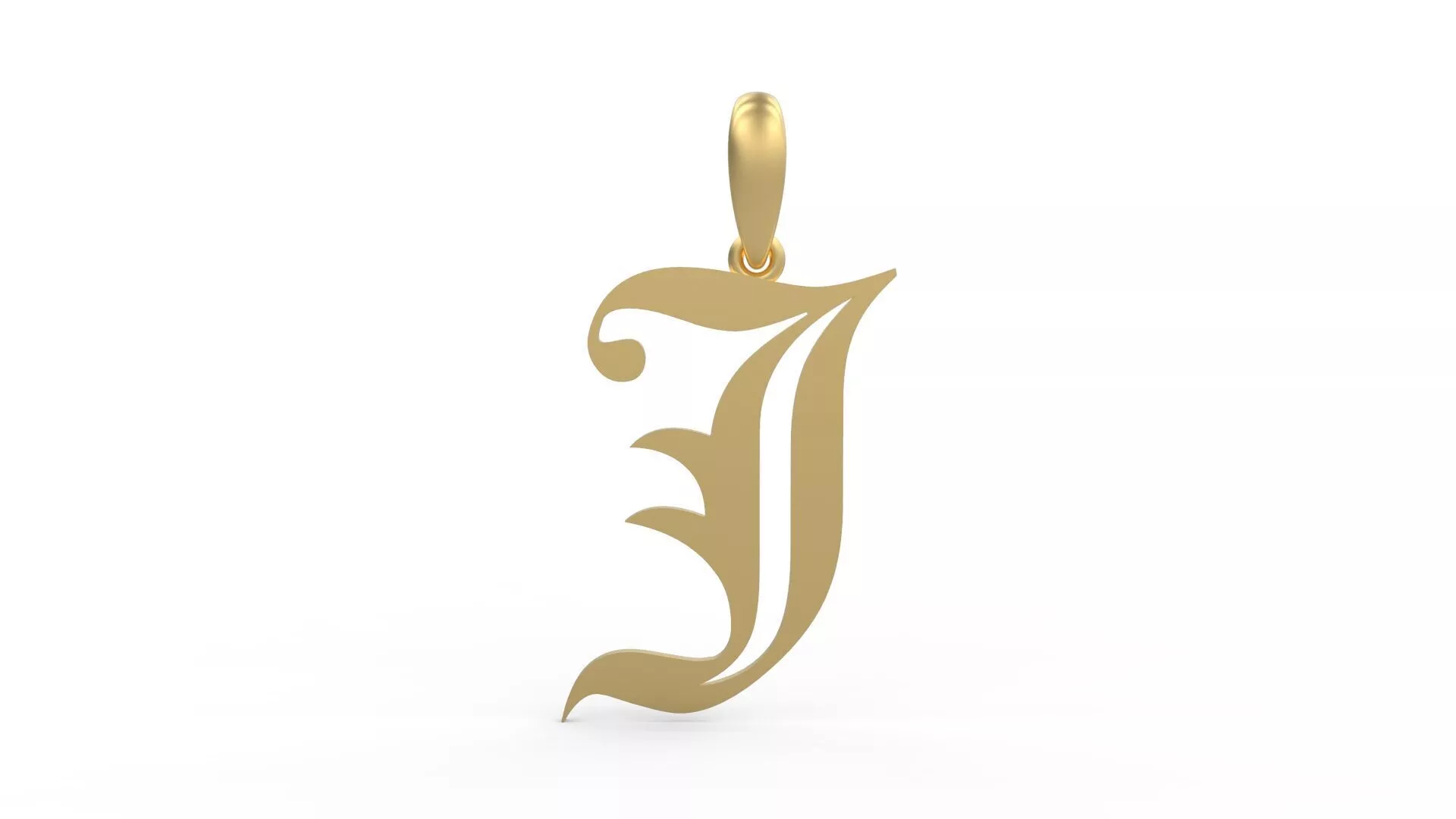 Initial Letters Pendant Old London J 3D print model