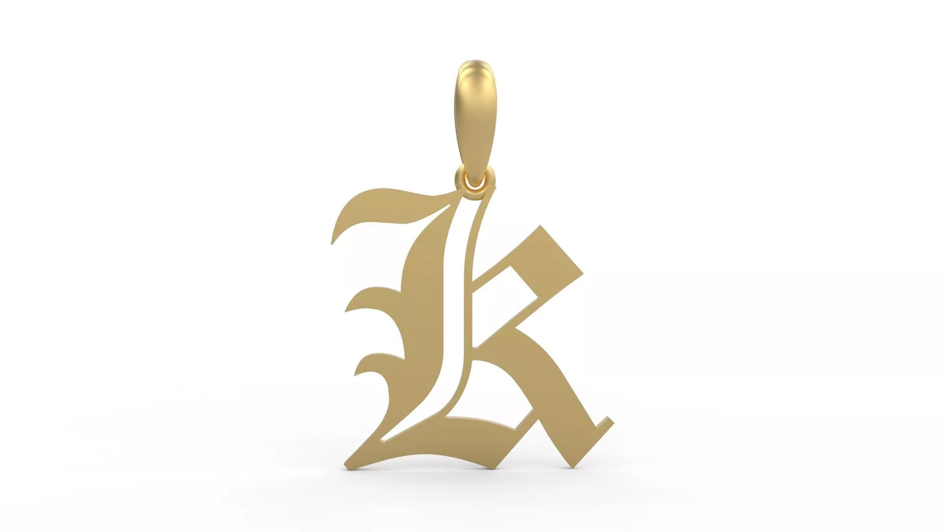 Initial Letters Pendant Old London K 3D print model