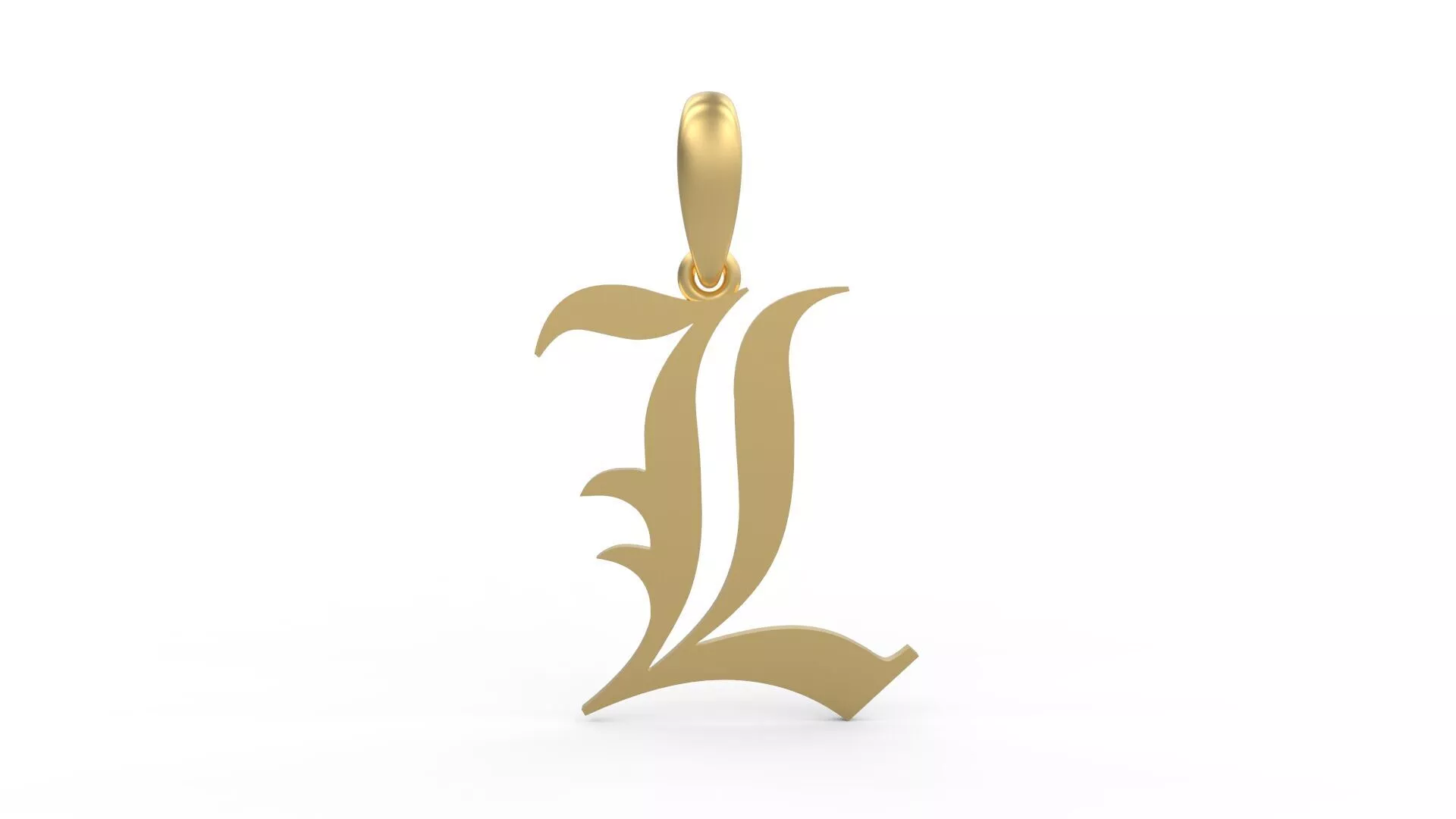 Initial Letters Pendant Old London L 3D print model