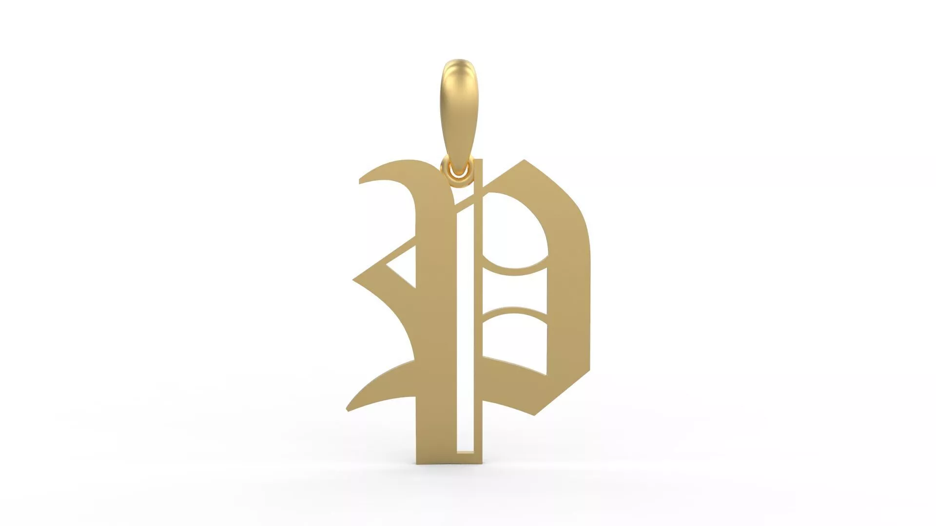 Initial Letters Pendant Old London P 3D print model