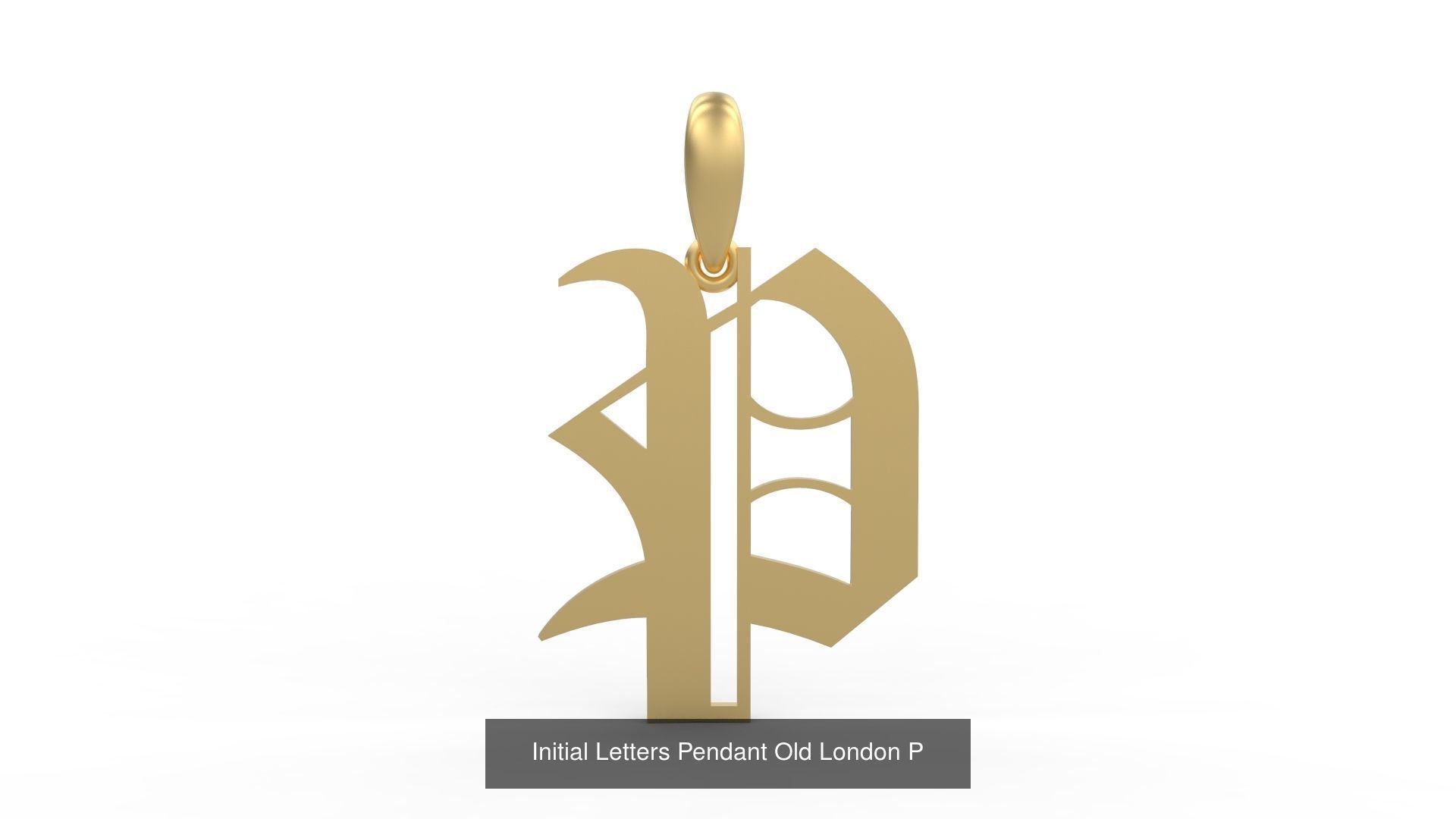 Initial Letters Pendant Alphabets Old London 3D Model Collection_18