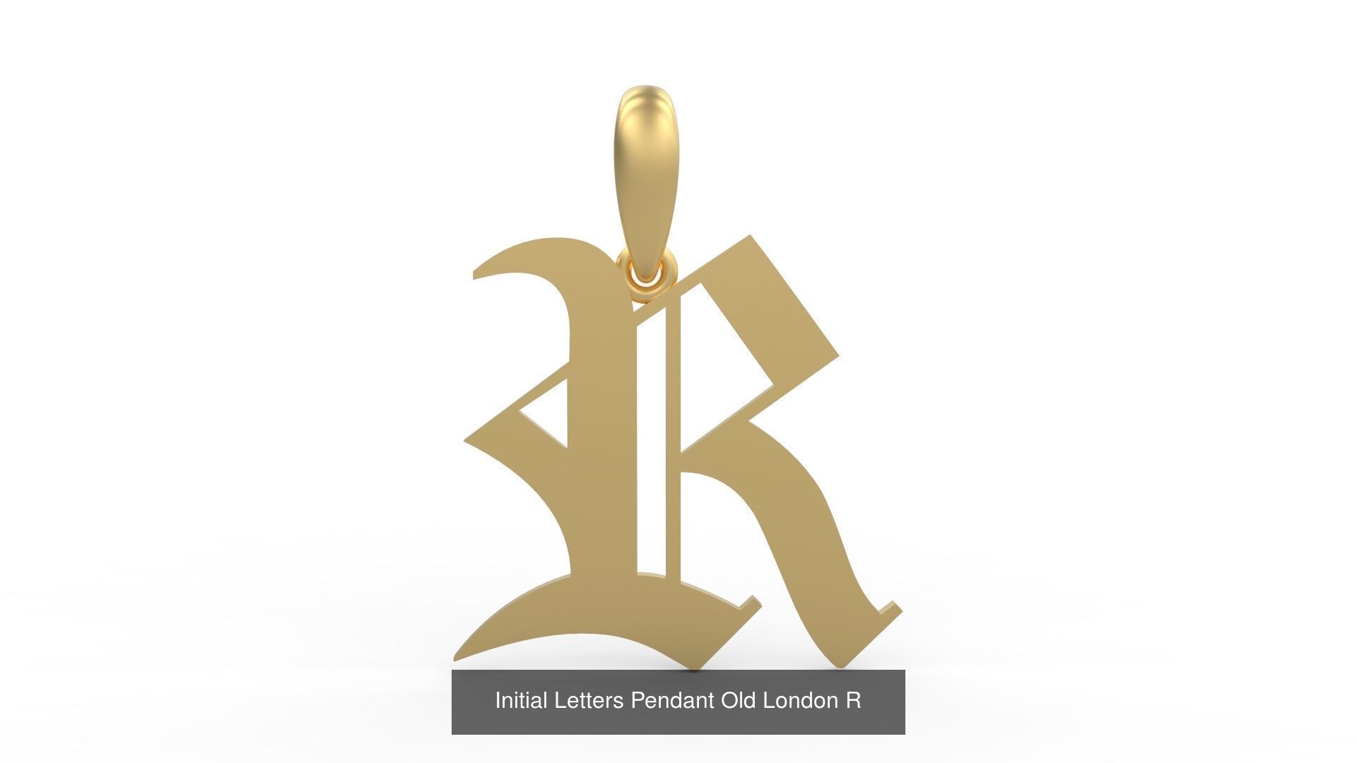 Initial Letters Pendant Alphabets Old London 3D Model Collection_20