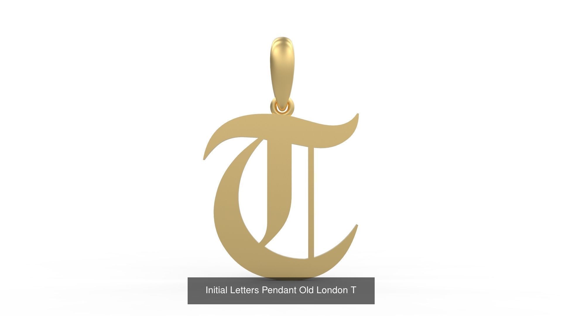 Initial Letters Pendant Alphabets Old London 3D Model Collection_22