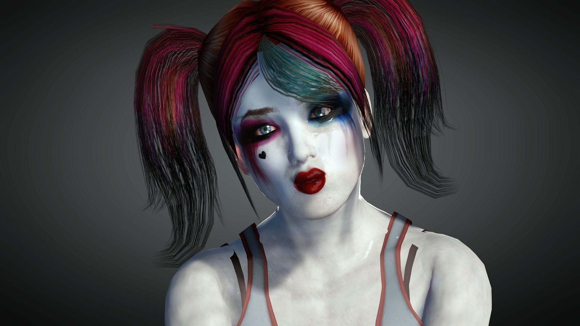 Harley Quinn from Batman 3D Model Low-poly 3D model_2